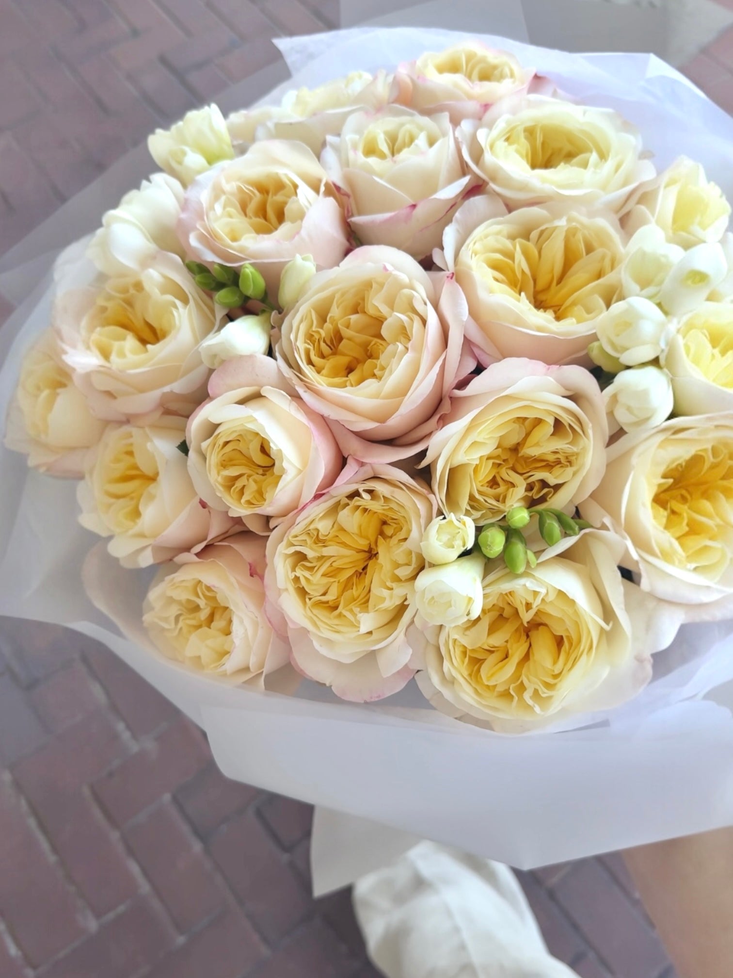 Vanilla Ice-cream flower bouquet