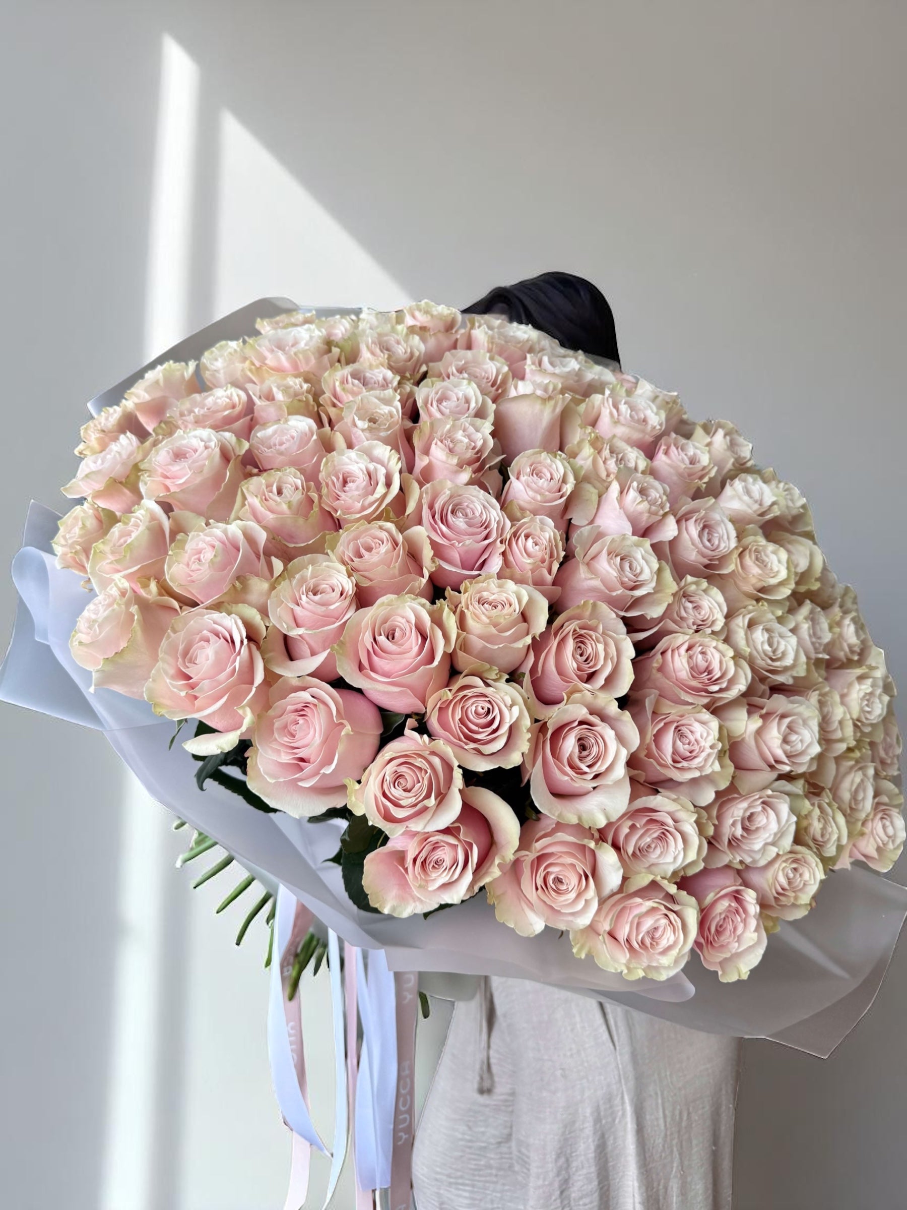 100 Premium Pink Roses