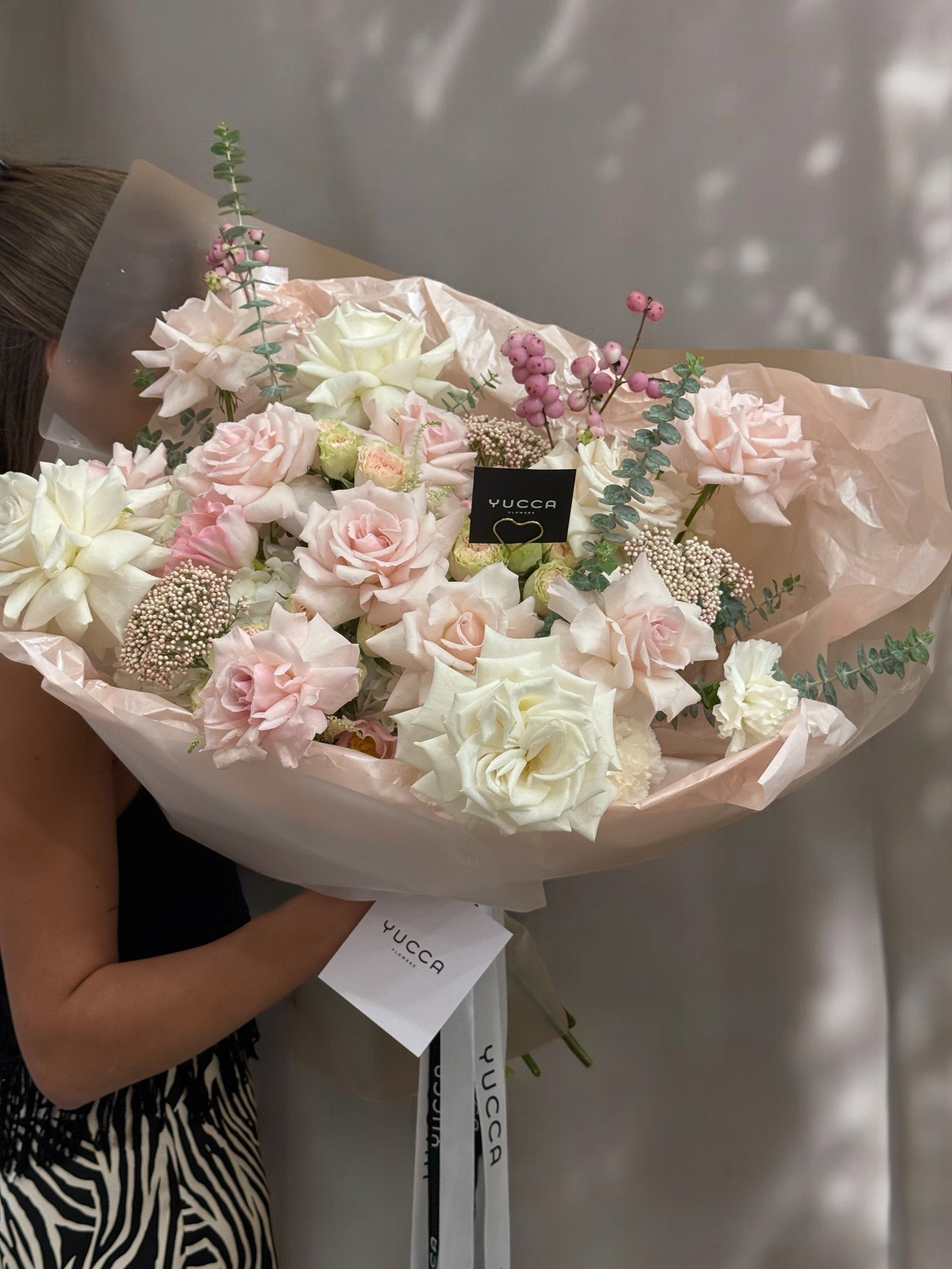 True Romance – French Roses, Tulips & Hydrangeas Bouquet – Yucca Flowers