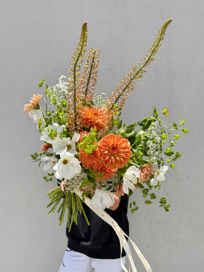 Meet Me In The Garden - Dutch Dahlias, Gerberas, Seasonal Garden greens