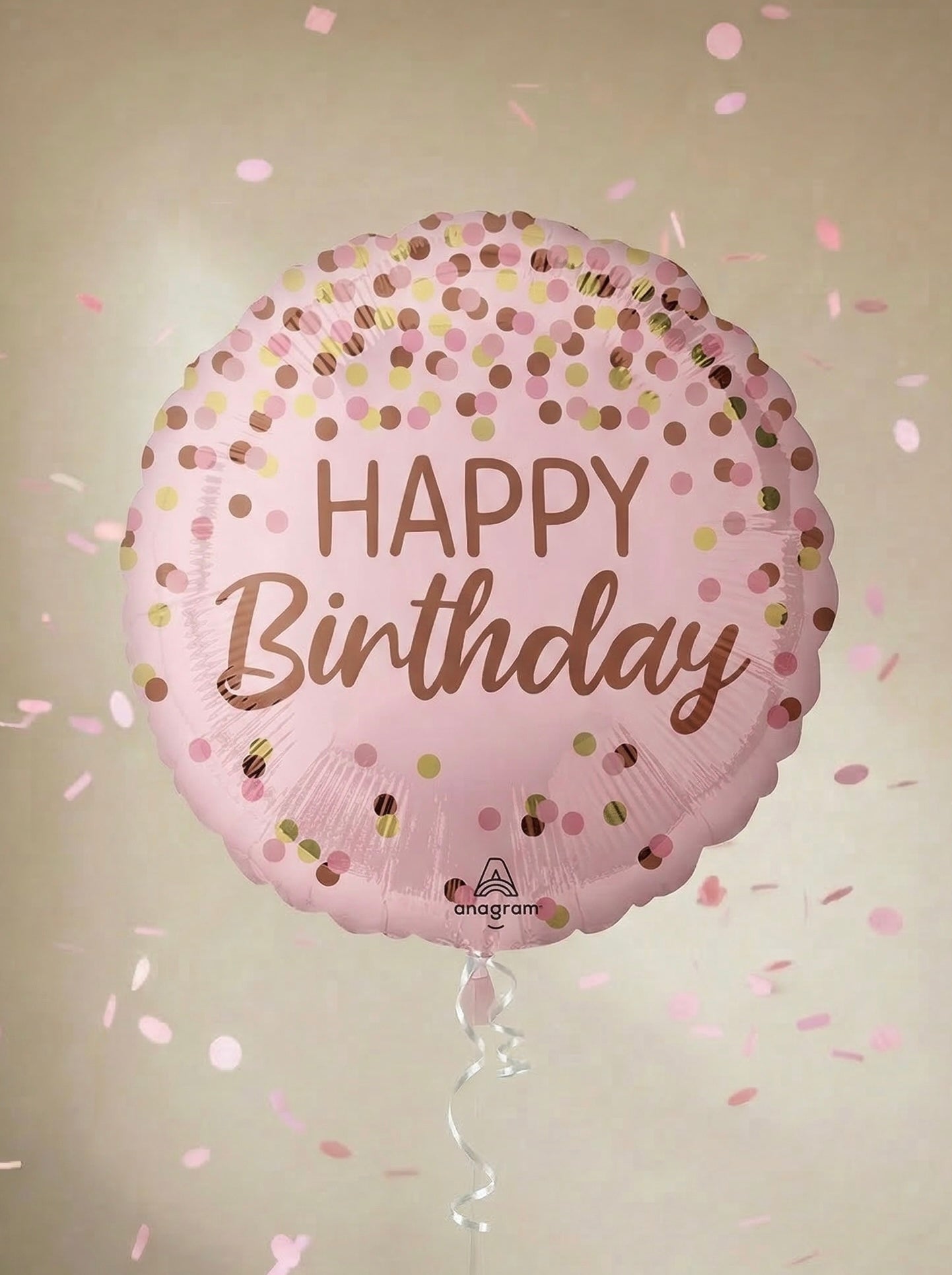 Happy Birthday - Pink Foil Balloon