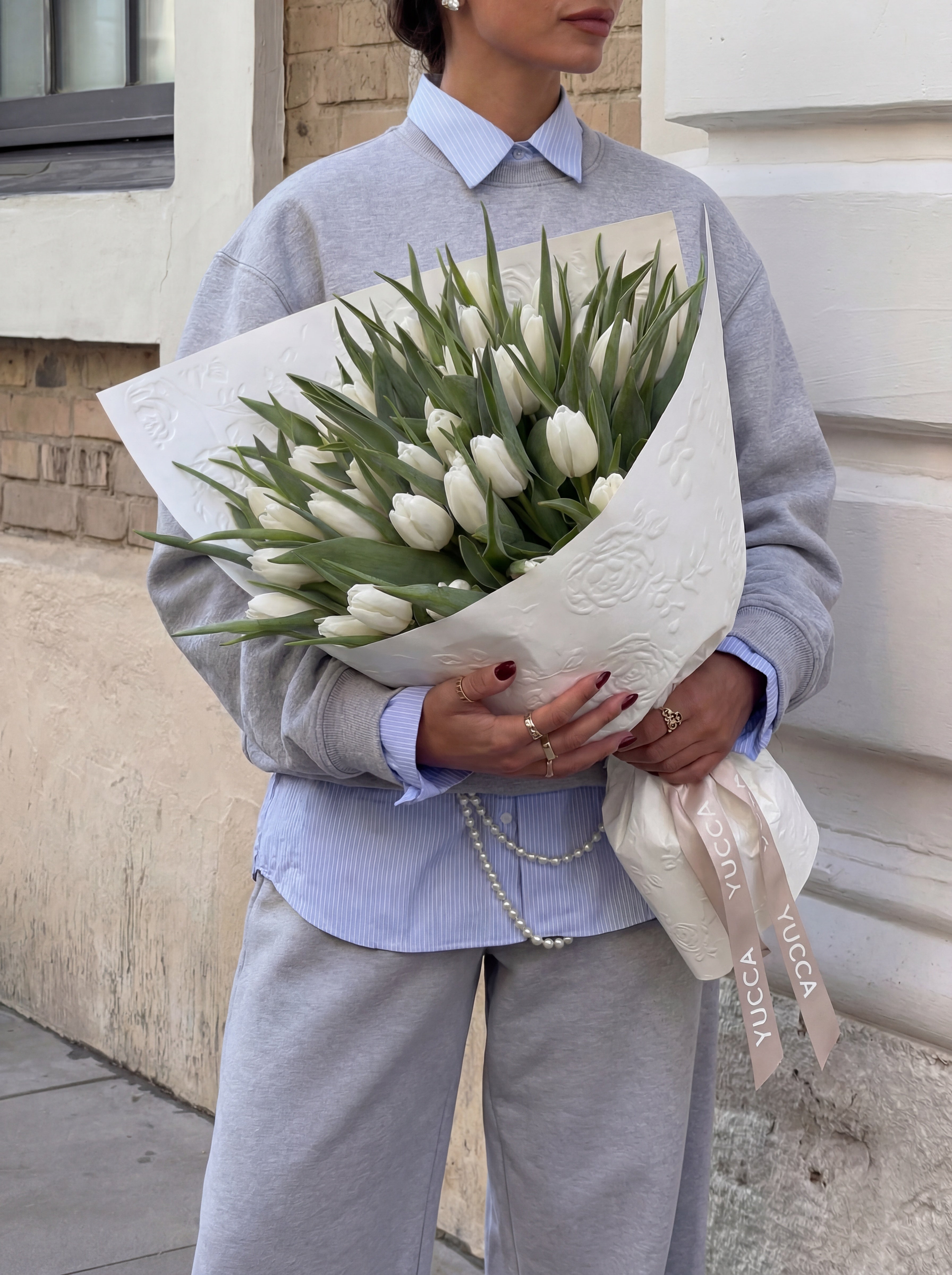 White Tulips Bouquet