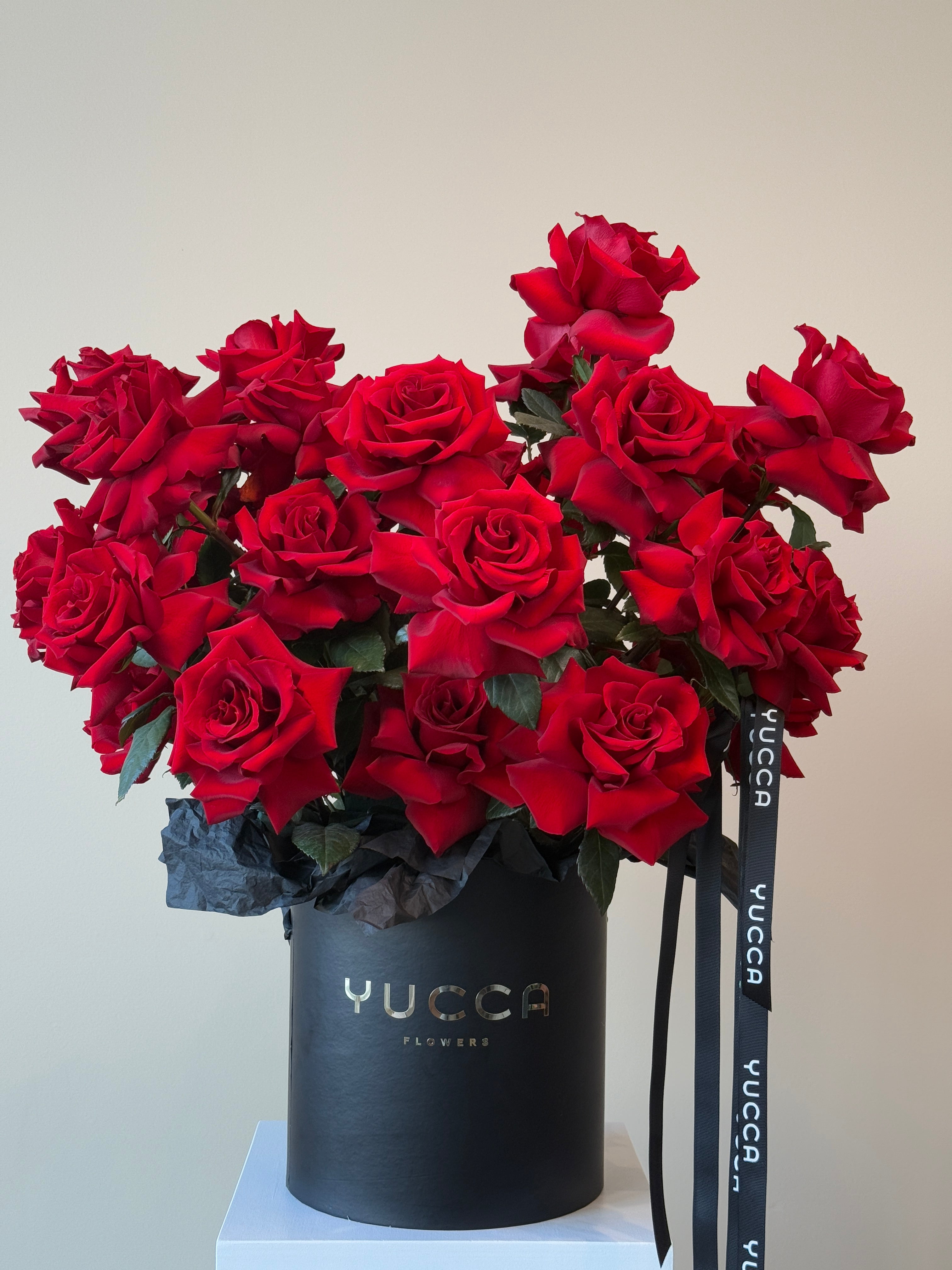 Red Passion - 33 Premium French Red Roses