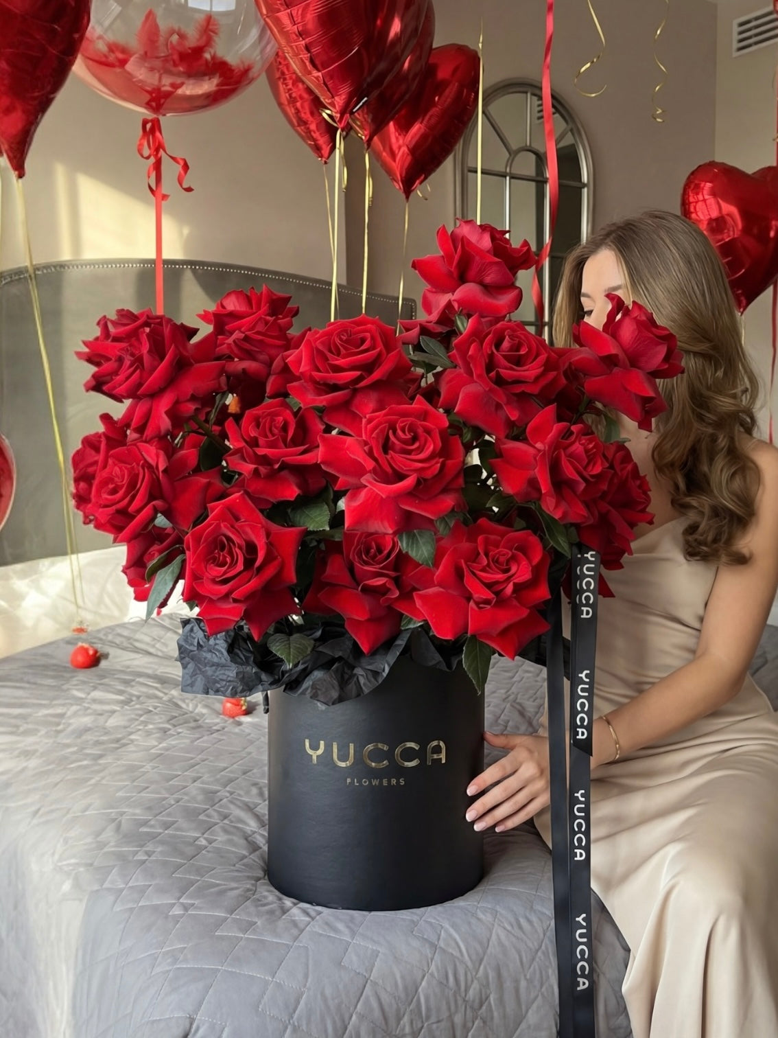Red Passion - 33 Premium French Red Roses