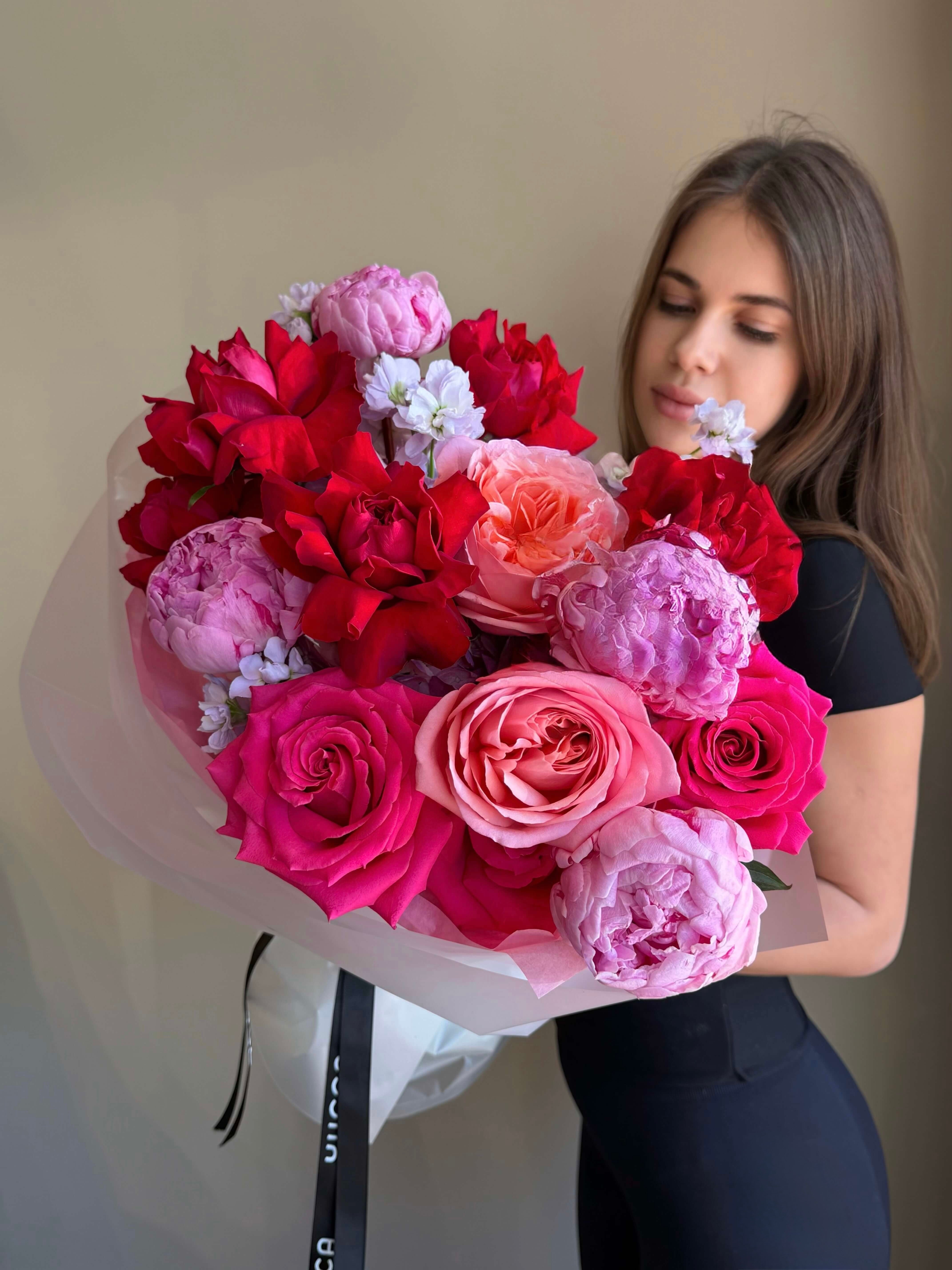 Cheri Lady - peonies, garden roses