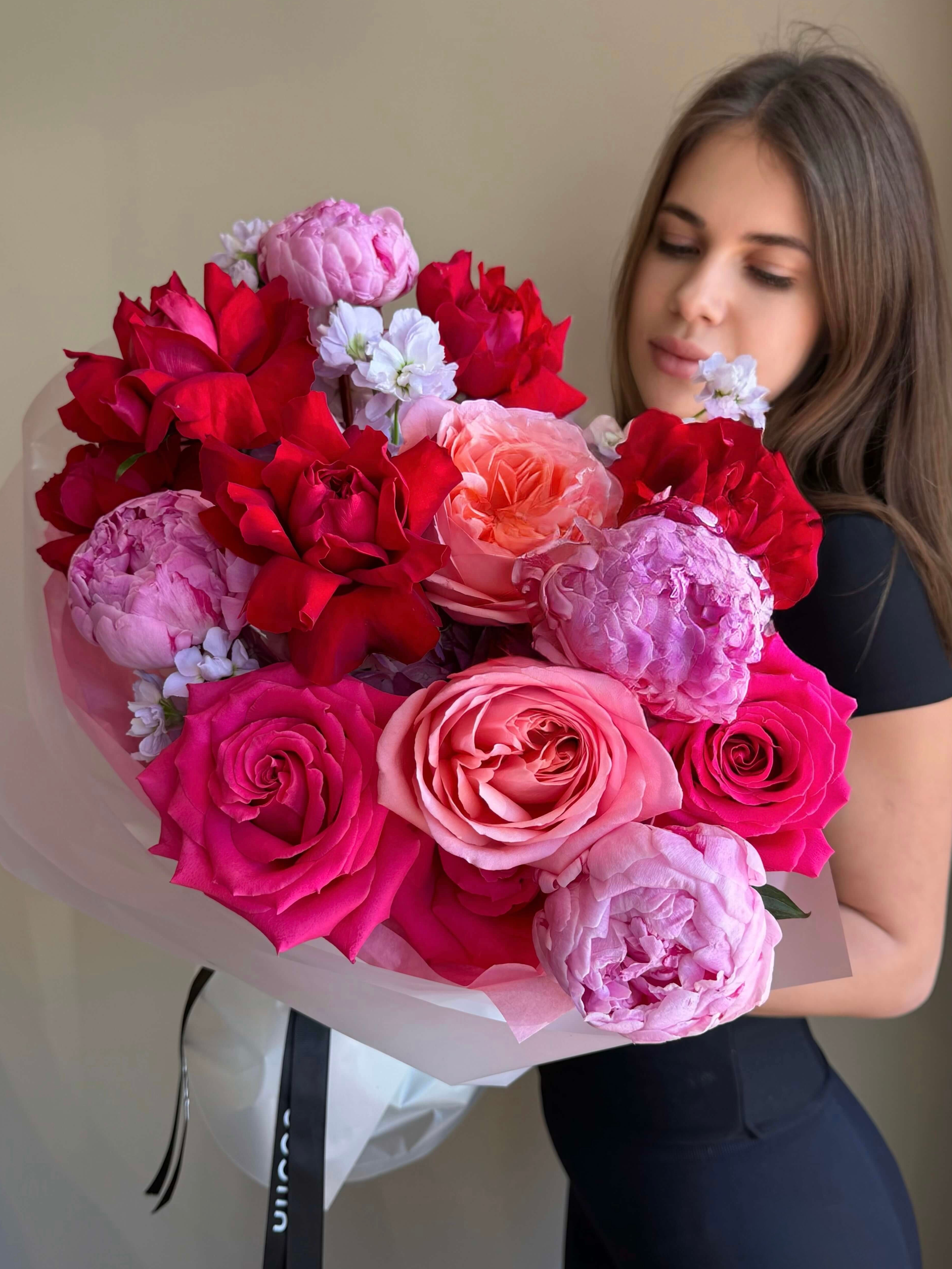 Cheri Lady - peonies, garden roses