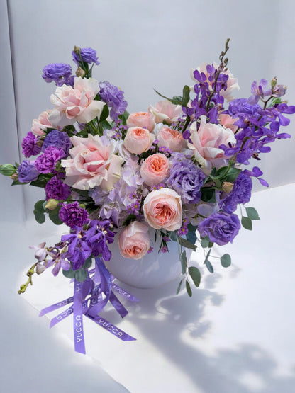 Lilac Dreams – Premium Juliet Roses & Orchids – Yucca Flowers