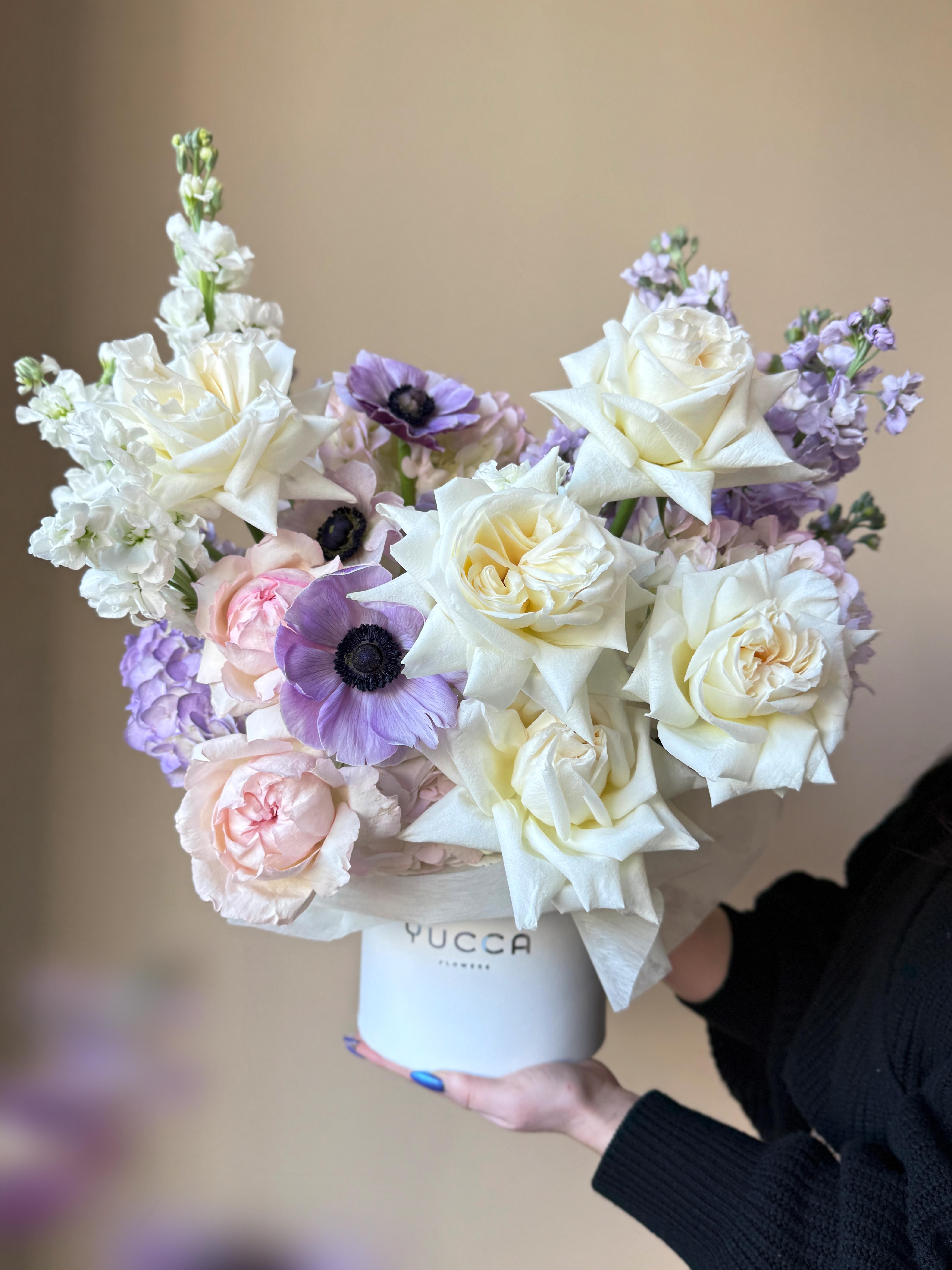 Thinking of You - O'Hara roses, anemones, garden roses
