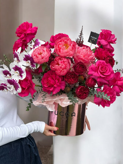 Pink Seduction - Peonies, Premium Roses David Austin, Orchids, French Roses, Hydrangeas