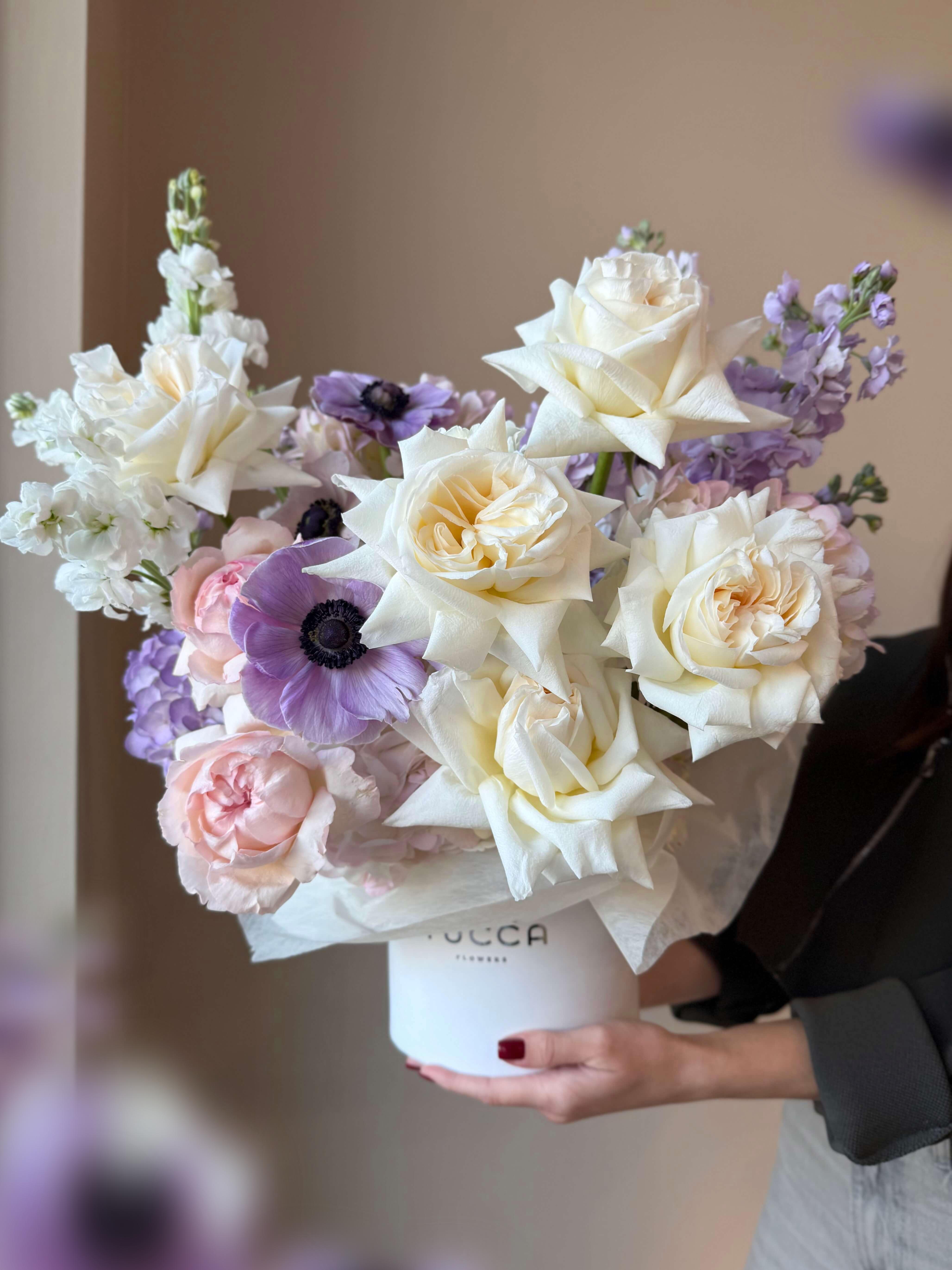 Thinking of You - O'Hara roses, anemones, garden roses